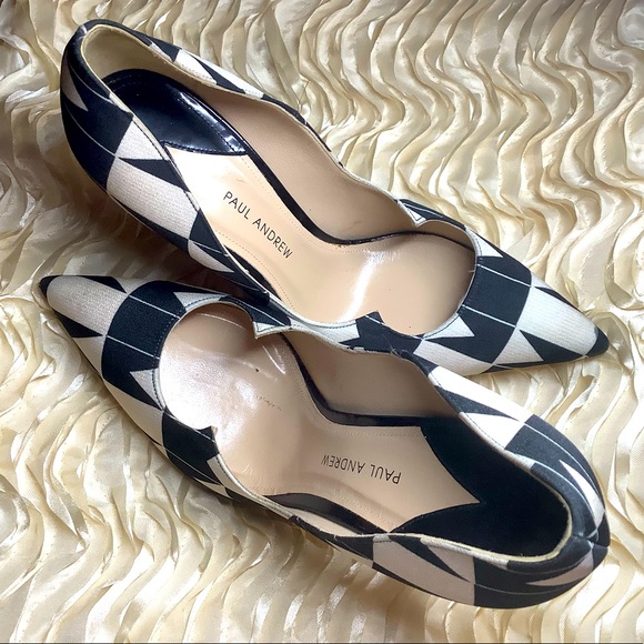Paul Andrew Shoes - NEW Paul Andrew Black White MSRP $645 Stunning 6.5